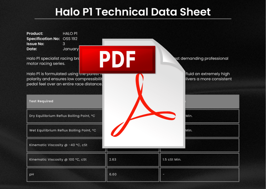Technical Data Sheet (Halo P1)
